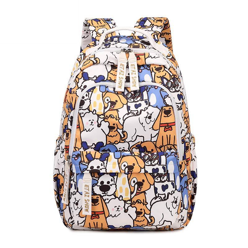 Cartoon Print High School Junior High School High Capacity Backpack Girl Schoolbag Student Backpack