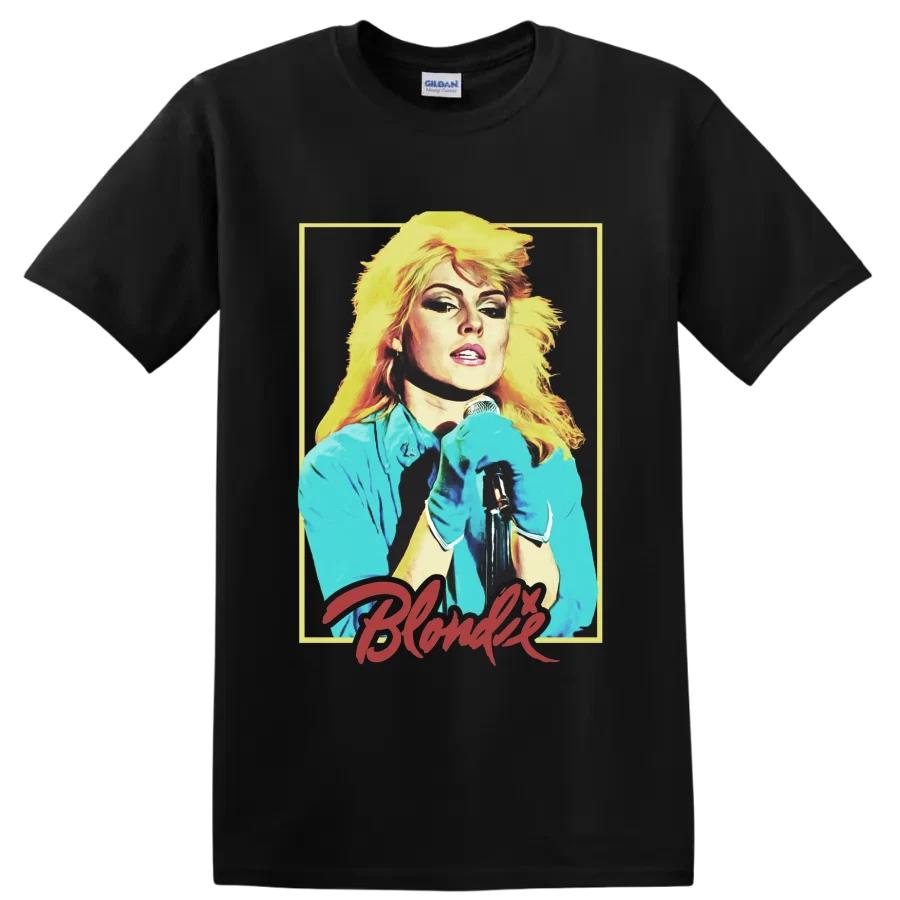 Blondie Debbie Harry Punk Rock T Shirt Singer Portrait Graphic Tee Music Fan