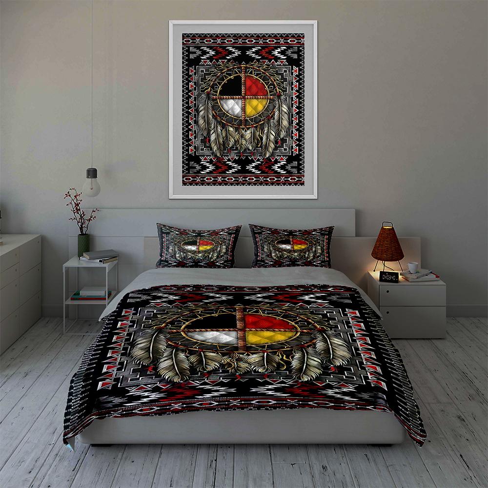 Dreamcatcher tribal design Bedding Duvet cover sets Duvet covers Pillowcases gifts (1 * Duvet Cover 2 * Pillowcases, without duvet insert)