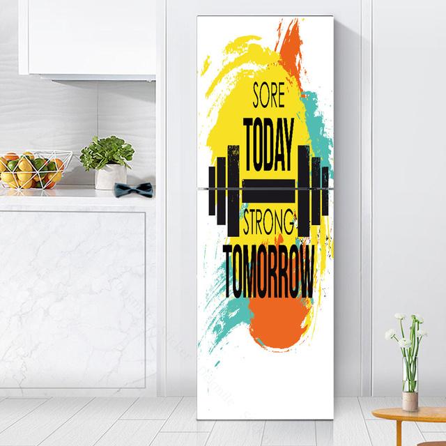 Наклейки с розами на холодильник, обои для кухни, виниловый плакат, наклейка на холодильник, домашний декор, спальня, новогоднее украшение