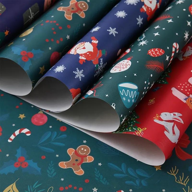 5/10/20pcs Extra Long 70x49 Cm Large Christmas Wrapping Paper & Gift Wrap Sets Ideal for Christmas Party Decorations Craft Paper
