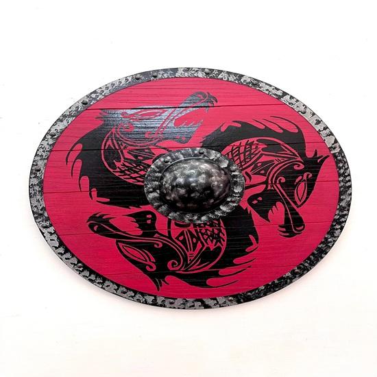 60,96 см Средневековый деревянный щит викинга с драконом, настенный декор, искусство из дерева, декор для дома ручной работы, подарок на День отца для него