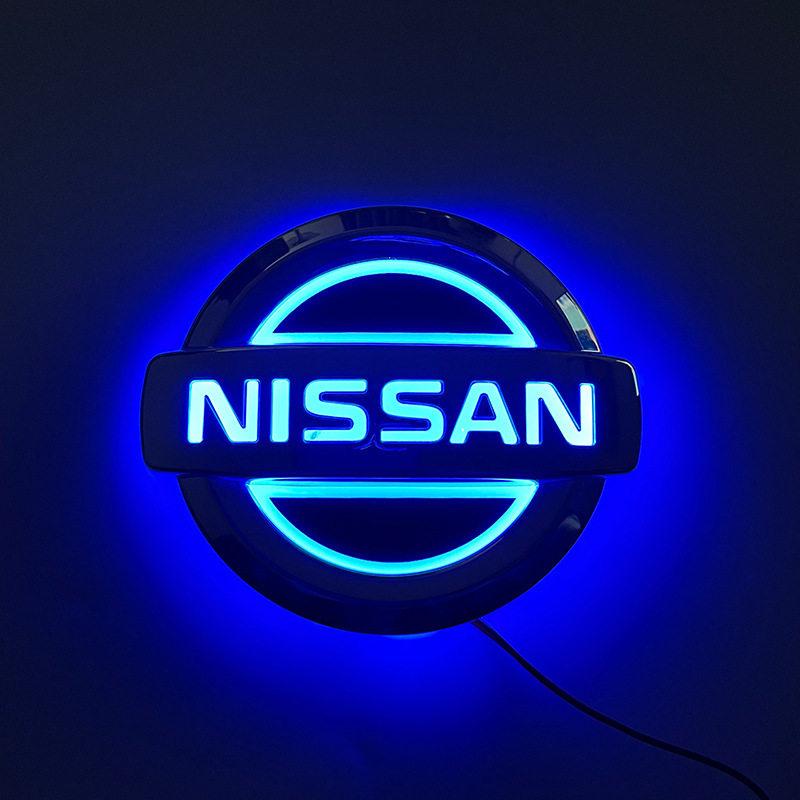 Автомобиль 5D LED Передний Задний Свет Эмблема Наклейка Для Nissan GTR NISMO Qashqai Patrol X-trail Tiida Navara Sylphy Juke Teana Skyline