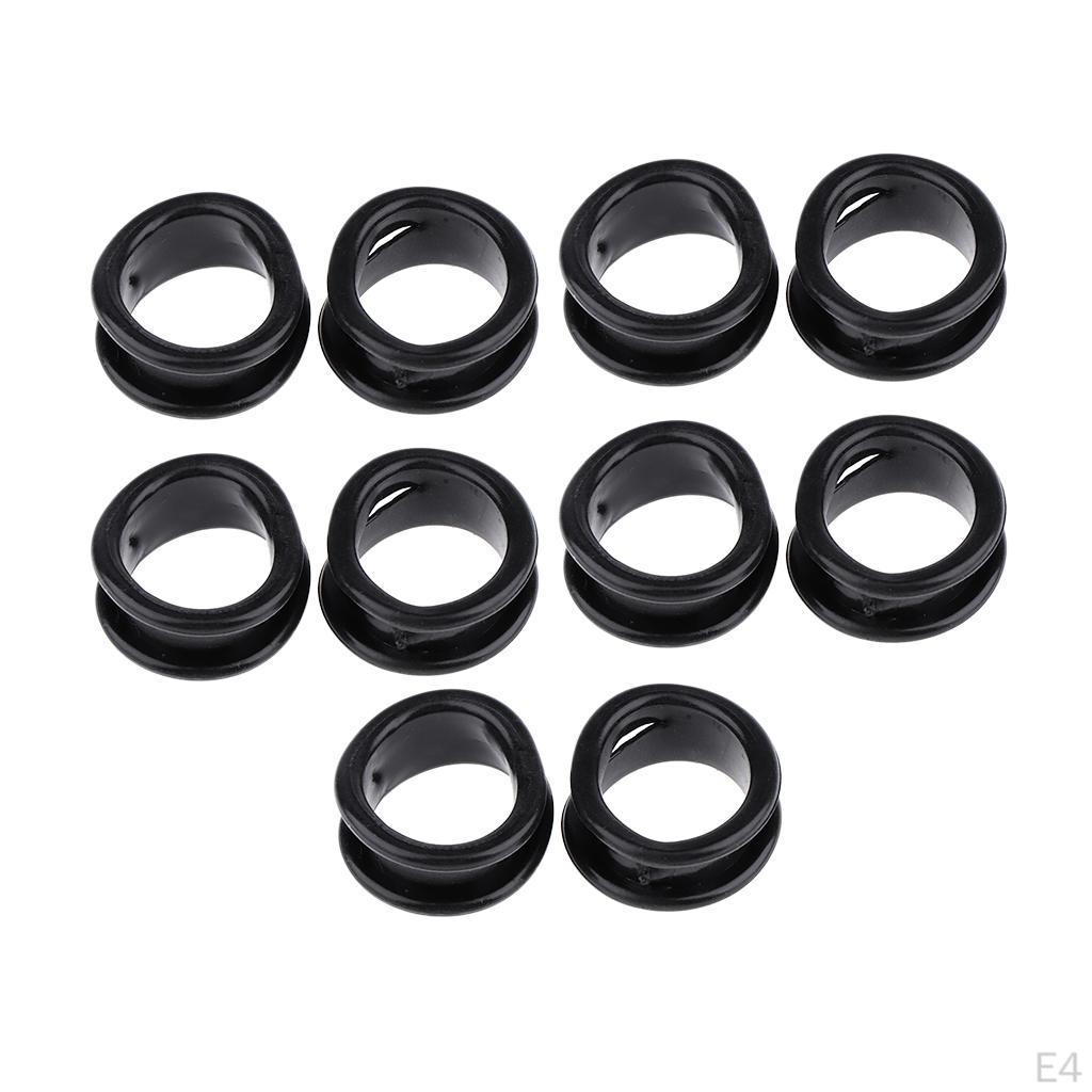 Pieces Rubber Hair Salon Scissors Finger Rings Grips Inserts