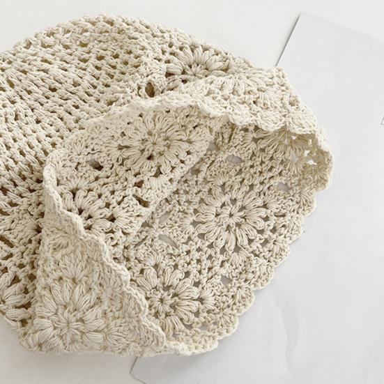 Женская вязаная крючком шапка, однотонная вязаная шапка в этническом стиле с кисточками, на шнуровке, ручная работа