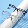 Постепенное изменение черного антисинего цвета очки ins высокая стоимость женский макияж артефакт студент близорукость зеркало большая рамка тонкое плоское зеркало