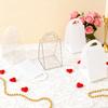 40 Piece Luxury Acrylic Transparent Gift Box Plastic Handheld Bag Triangular Wedding Candy Basket Birthday Party Anniversary Dinner Venue Decoration