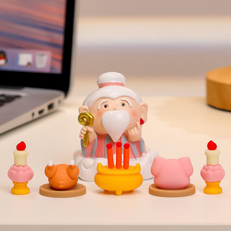 Набор мультяшных статуэток Гуаньинь и Будды для рабочего стола