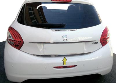 Кромка багажника (нерж.) для Peugeot 208 2012-2019 гг
