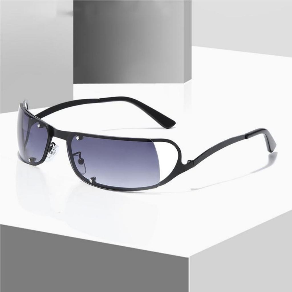 Металлические полые солнцезащитные очки с маленькой оправой, солнцезащитные очки в стиле стимпанк ретро