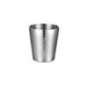 Hammered Texture Double-Wall Beer Cups Stainless Steel Milk Mugs New Cold Water Drinks Cup  Bar
