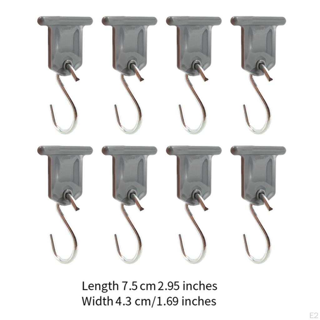 8 шт. крючков для тента автофургона, многофункциональные походные портативные аксессуары, вешалки для фонарей
