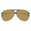 Gucci Желтые зеркальные солнцезащитные очки-авиаторы мужские с логотипом Pilot gg1677S 005 62