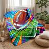 Football Crown Glory Theme blanket Lightweight Warm Flannel Blanket Decorative Throw Blanket for Home Decoration