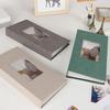 Фотоальбом 4x6 с 300 карманами Льняная обложка Скрапбук для фотографий с передним окошком Вставной Вертикальный Фотоальбом для Персонализированных Свадебных Воспоминаний об Отпуске