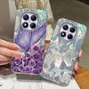 Purple Butterfly Colorful Gradient For Xiaomi Redmi Note 14 13 Pro Plus 13T 14T Pro 5G Phone Case Cover Silicone Clear Bumper