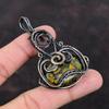 Кулон из фруктовой яшмы, кулон в медной проволоке, уникальный дизайн ювелирных изделий, элегантный кулон, медные украшения ручной работы, кулон с драгоценным камнем, подарок для него