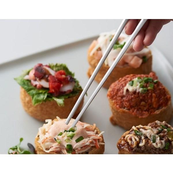 Laciete Yvero Stainless Steel Cutlery Set, 5 Sets, Spoon + Chopsticks, Korean Popular Tableware