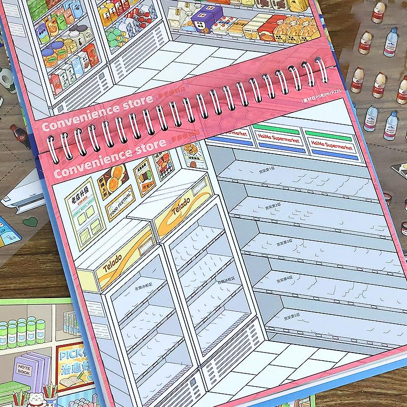 Мистер. Бумага 33 шт./книга Коллекция Миниатюрных Сцен 8.0, 3D Стикеры-Диорамы, Декор для Креативного Журнала, Материал Коллекционной Серии