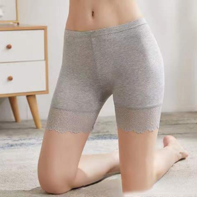 Защитные брюки, противоскользящие летние кружевные леггинсы больших размеров с тремя точками, тонкие защитные брюки для женщин