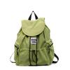 Light Weight Ruched Shoulder Bags Solid Color Student Schoolbag Simple Drawsting Backpacks  Outdoor