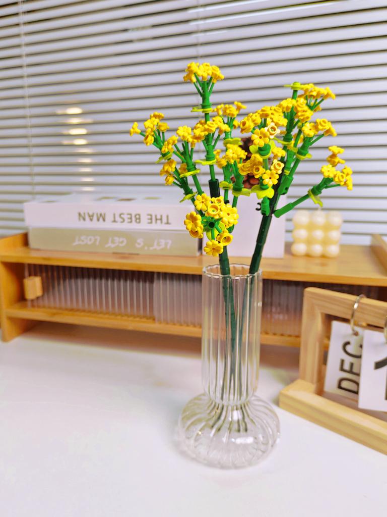 Букет из вечной розы и подсолнуха, конструктор, мини-кирпичики DIY для взрослых, невянущий подарок на День святого Валентина, годовщину, декор для дома