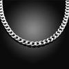925 Sterling Silver 10MM 20/22/24inches Exquisite Noble Gorgeous Charm Fashion for Men Women Chain Wedding Necklace  Jewelry
