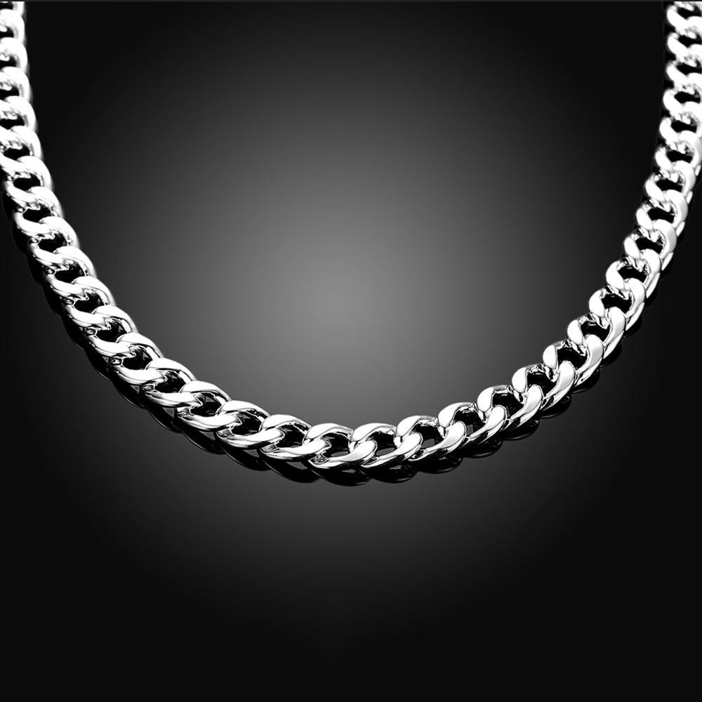 925 Sterling Silver 10MM 20/22/24inches Exquisite Noble Gorgeous Charm Fashion for Men Women Chain Wedding Necklace Jewelry