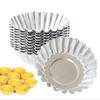 30/20/10pcs Aluminum Alloy Egg Tart Mold Egg Tart Cup Thickened Reusable Cake Cookie Mold Tin Kitchen Baking Tool Cake Molds