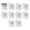 10Pcs Drill Free Adhesive Hooks Strong Load-bearing Waterproof Easy To Install Picture Hangers Wall Mount Screw Hooks