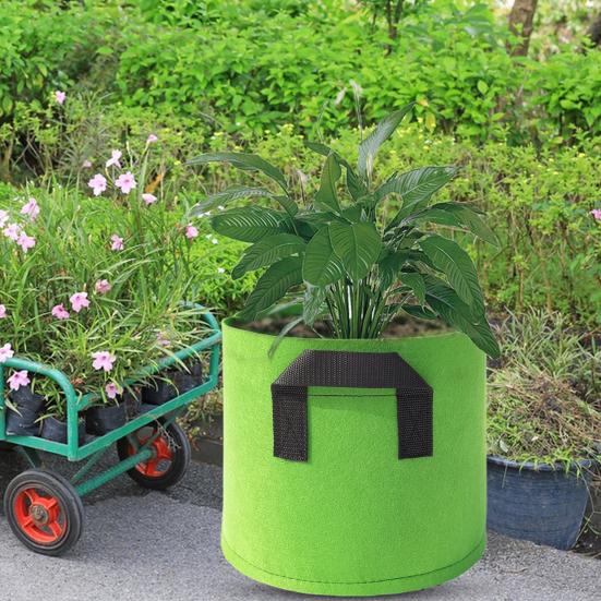 Сумка для выращивания растений на галлон с ручками, нетканая ткань, сумка для выращивания овощей на ферме, дома, садовые принадлежности