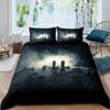 Комплект постельного белья International Chess Queen Size Chess Lovers для детей и взрослых, черная основа из микрофибры, 2/3 шт., пододеяльник
