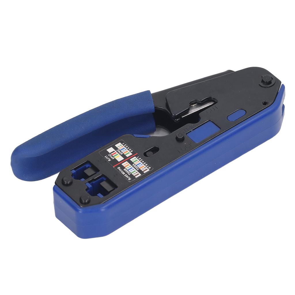 Набор инструментов для обжима RJ45 Сетевой кабель Ethernet Jack Проходной обжимной инструмент для Cat5e Cat6 Cat6a