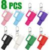 8/3PCS Mini Tumbler Keychain Cute Cup Keychain for Stanley Cup Women Girls School Bag Backpacks Lip Balm Holder Good Party Gift