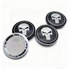 4pcs Skull Logo Badge Car Wheel Center Caps OD 65MM 56MM Wheels Hub Cap Skulls Emblem Rim Hubcaps Cover Replace Car Accessories