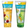 Everyuth Naturals Осветляющий гель для умывания с лимоном и вишней, 150 г, и Naturals Anti Acne, Anti Marks Tulsi Turmeric гель для умывания с туласи и куркумой, 150 г, тюбик