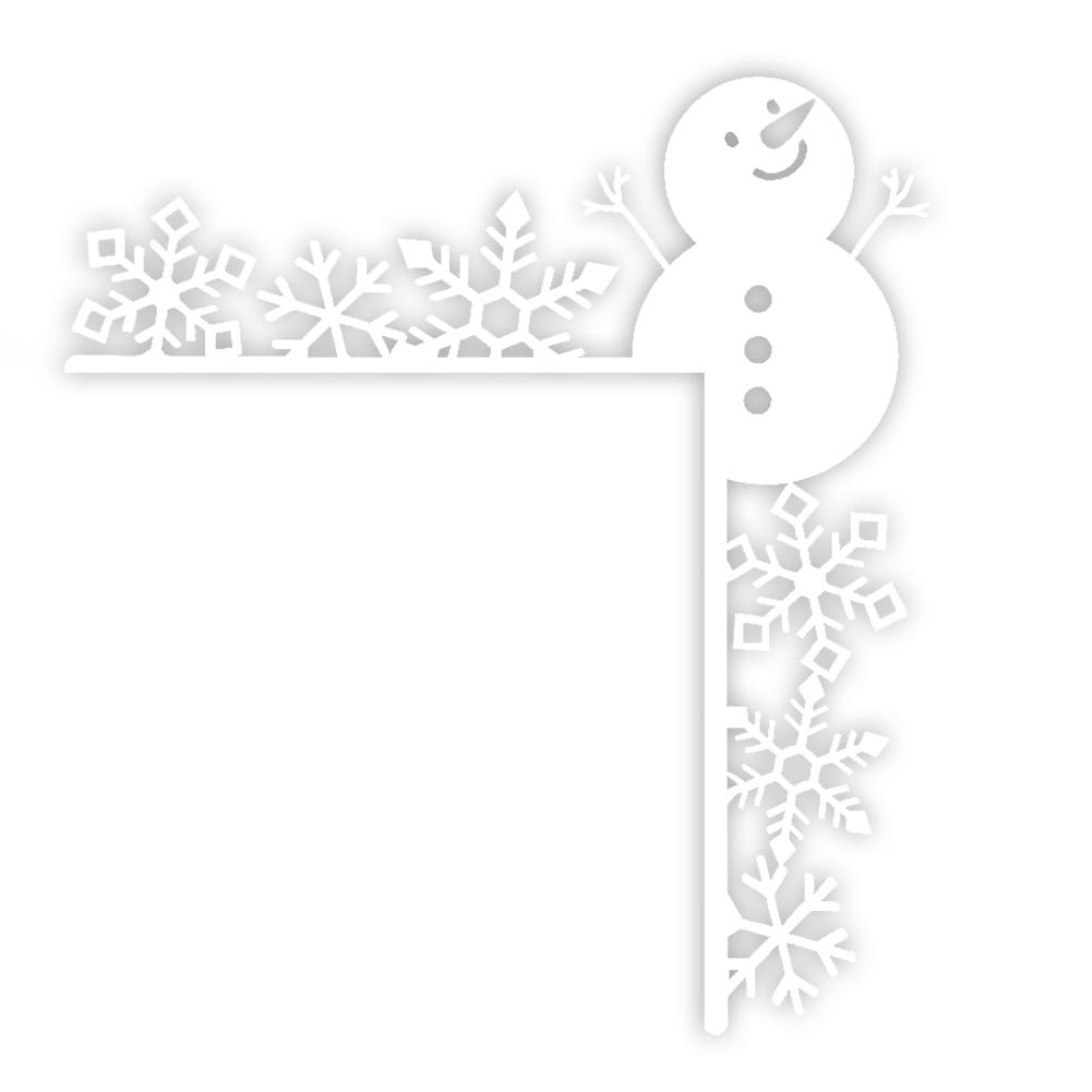 Christmas Door Frame Decoration Wall Window DIY Craft Door Corner Sign Decor for Xmas Shelf Mirror Cabinet Window Home