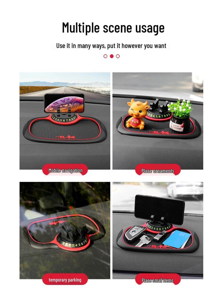 Многофункциональный автомобильный противоскользящий держатель для телефона и термостойкий коврик для приборной панели