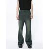 Men's Clothing New Product Retro Distressed Hem Fringe Design Micro Flared Jeans
