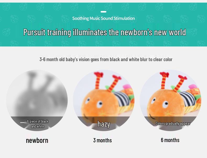 Sozzy Musical Crinkle Plush Doll for Newborns and Infants (0-3 Years)