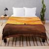 Cartoon Sunset Blanket Animated Printed Flannel Blanket Bedroom Sheet Bedspread Holiday Gift Decorative Blanket