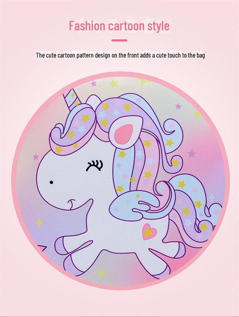 Милый рюкзак для детского сада с единорогом для девочек - большая вместимость, модный мультяшный дизайн