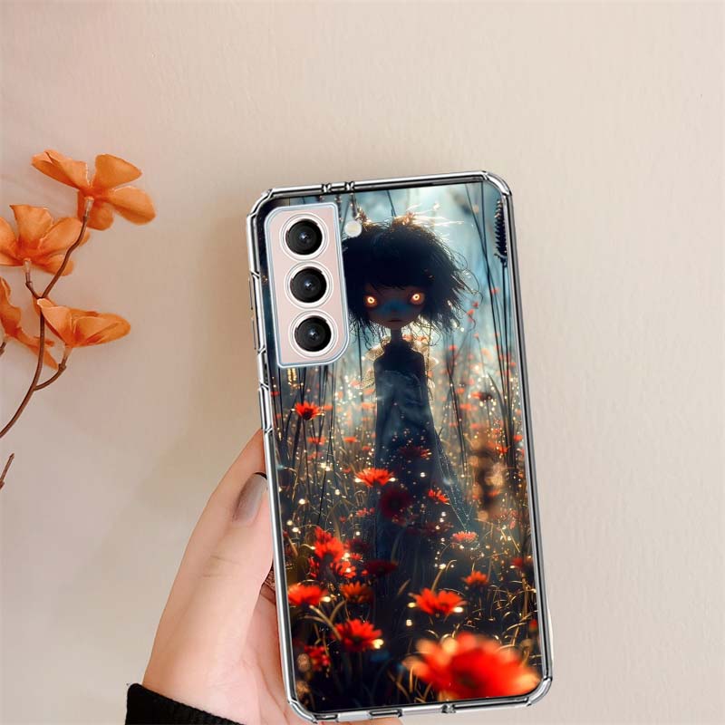 The Lonely and Terrifying Scarecrow Clear Phone Cases for Samsung S26 Ultra Galaxy S25 Edge S24 S23 FE S21 Plus S20 S22 S10 Cove