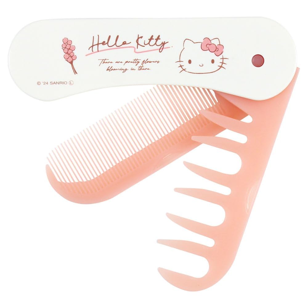 T's Factory Sanrio 2-Way Bang Styling Comb Flowers/Kitty Design Hair Accessory