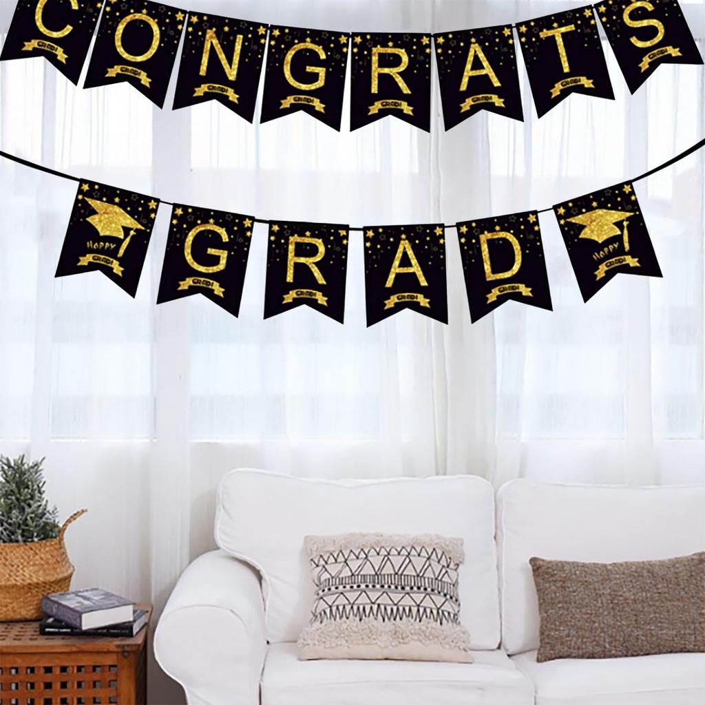 Выпускной баннер 2023, баннер с овсянкой, декоративный флаг, принадлежности для выпускного вечера