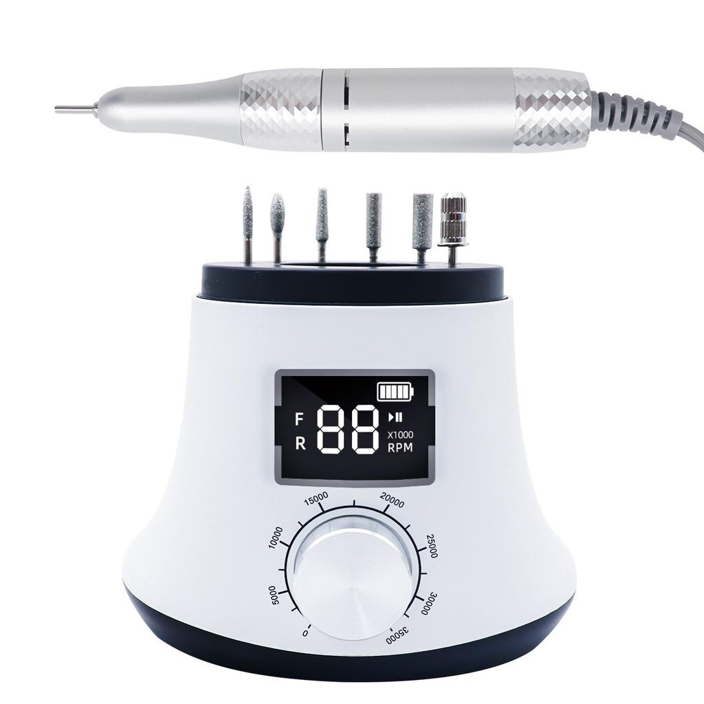 Портативная аккумуляторная ручка для полировки ногтей Профессиональная машинка для шлифовки ногтей для салона красоты Высокомощная машинка для полировки ногтей