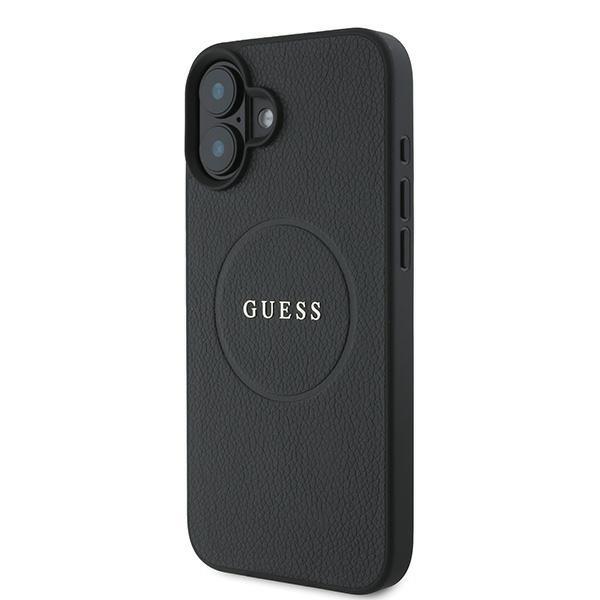 Guess Guhmp16Mpghsmmk Iphone 16 Plus 6.7 Czarny/Black Hardcase Grained Ring Magsafe