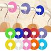 Adult Clothing Size Dividers - Double-Sided Plastic Rings for Wardrobe Organization