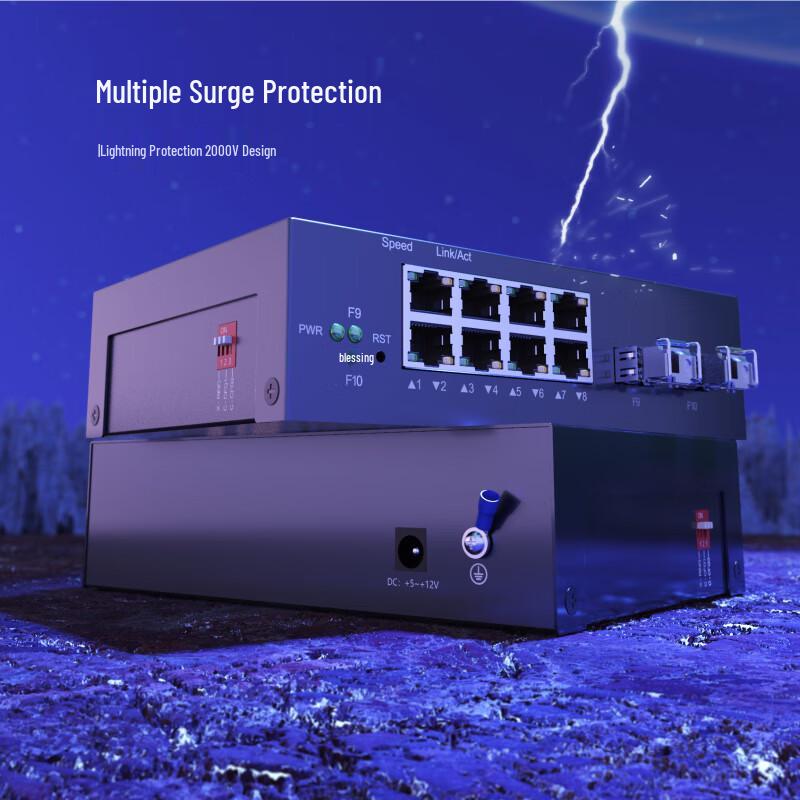 Huigu Managed Gigabit Fiber Optic Transceiver Switch