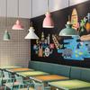 Nordic Lamps Simple Modern Macaron Люстра для гостиной, ресторана, обеденного стола, однорожковая люстра для молочного чая, освещение магазина